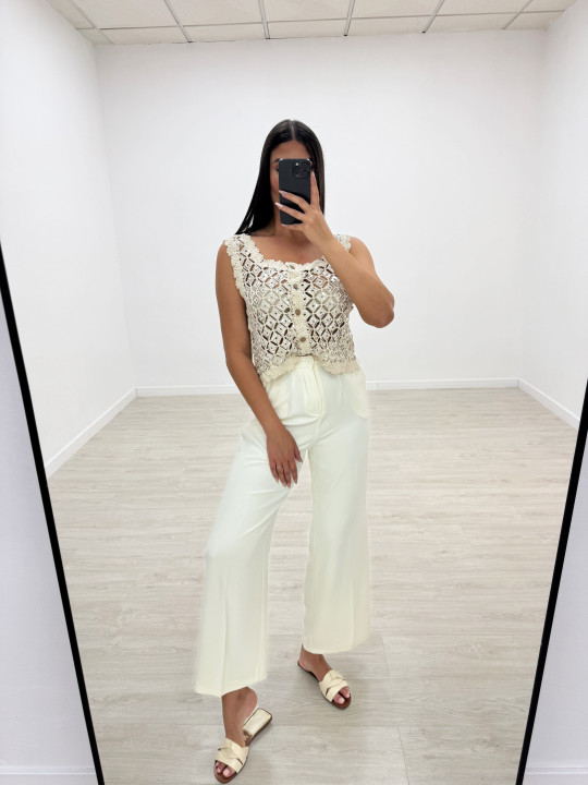 TOP CROCHET BOTONES TOP CROCHET BOTONES